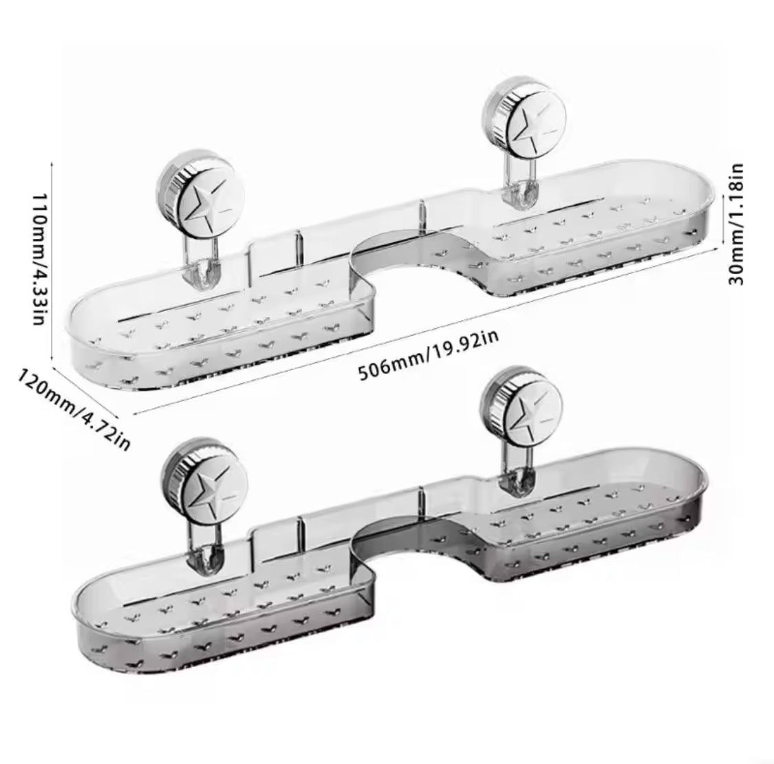Bathroom Sink Faucet, Star Shaped Suction Cup Rack, Drainage Wall Hanging Storage Shelf, Single Layer Plastic Sticking Shelf Bathroom Sink Faucet, Star Shaped Suction Cup Rack, Drainage Wall Hanging Storage Shelf, Single Layer Plastic Sticking Shelf